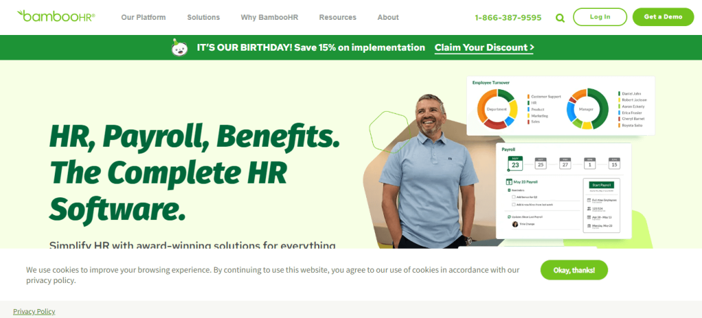 Bamboohr, Payroll automation software