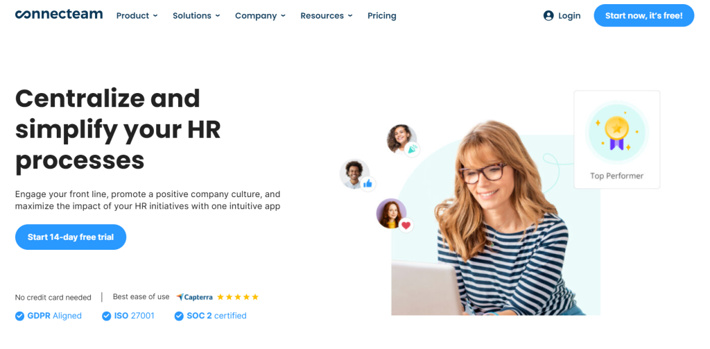 ConnecTeam for HR team performance review