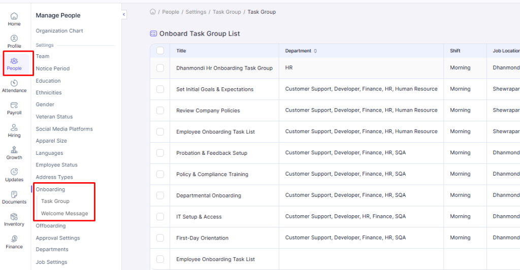 Yosuite People Module Onboarding