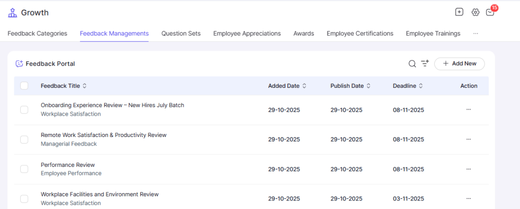 Feedback Management via Yosuite