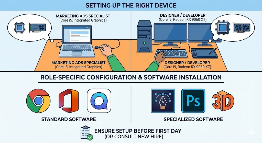 Role-specific right device