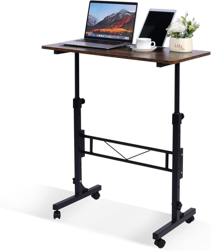 adjustable-height desks